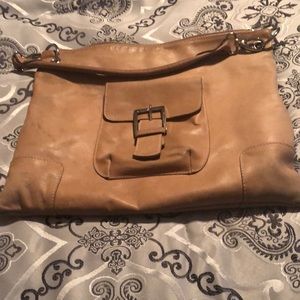 Beige leather purse ( made in Italy)